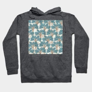 Exotic Palms No. 001 / Tropical Plants in Turquoise Hoodie